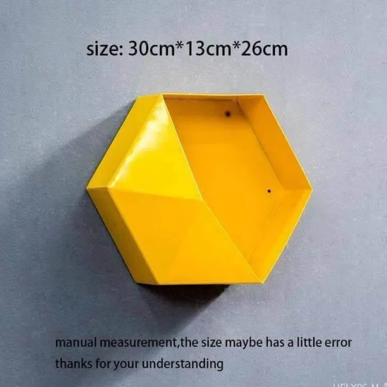 Geometrische Diamant-Wandvase - Nordisches Regaldekor