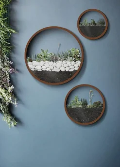 Geometrische Diamant-Wandvase – Dekorativer Regal-Übertopf