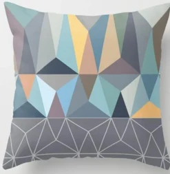 Geometrische Dreieck-Kissenbezüge - Dekorative Kissen mit unregelmäßigem Muster