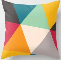 Geometrische Dreieck-Kissenbezüge - Dekorative Kissen mit unregelmäßigem Muster