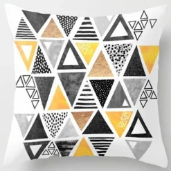 Geometrische Dreieck-Kissenbezüge - Dekorative Kissen mit unregelmäßigem Muster