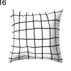 Geometrische schwarz-weiße Kissenbezüge - Moderne dekorative Kissenbezüge