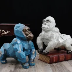 Geometrischer Gorilla-Taschentuchhalter - Moderner Tier-Taschentuchhalter