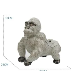 Geometrischer Gorilla-Taschentuchhalter - Moderner Tier-Taschentuchhalter