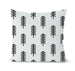 Geometrisches schwarz-weißes Kissenbezug-Set – stilvolle Sofakissenbezüge