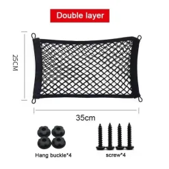 Gepäcknetz-Organizer – Dehnbare Netz-Aufbewahrungslösung fürs Auto