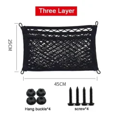 Gepäcknetz-Organizer – Dehnbare Netz-Aufbewahrungslösung fürs Auto