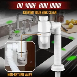 Geruchsfreies Badezimmer Küche Erweiterbares Filterrohr