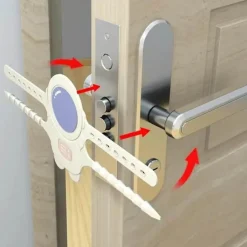 Geräuschreduzierende Türschlossabdeckung - Silent Shield Sicherheitszubehör