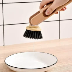Geschirrbürste mit Seifenspender – Küchenreinigungswerkzeug