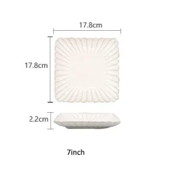 Geschirrset aus weiß glasierter Keramik – Elegante Geschirrkollektion