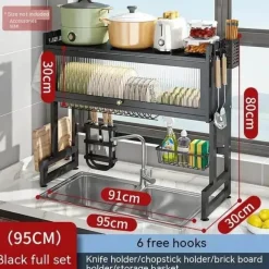 Geschirrständer über der Spüle – Moderner Küchen-Organizer