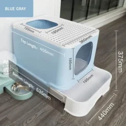 Geschlossene Katzentoilette – Geruchskontrolle, Anti-Spritz-Design