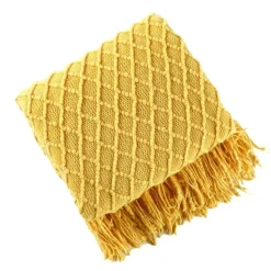 Gestrickte Ananas-Überwurfdecke - Nordisches Sofadekor