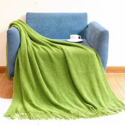 Gestrickte Ananas-Überwurfdecke - Nordisches Sofadekor