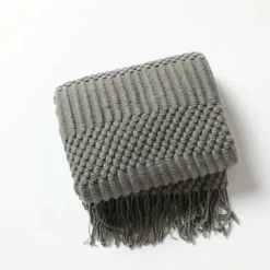 Gestrickte Ananas-Überwurfdecke - Nordisches Sofadekor