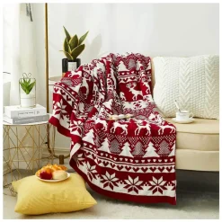 Gestrickte Weihnachtsbaumdecke - Festliche Weihnachtsdekoration