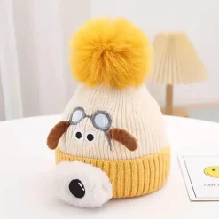 Gestrickte Wintermütze - Süße Snuffle Friends Mütze