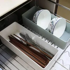 Geteilte Aufbewahrungsbox – Vielseitiger Organizer für Geschirr
