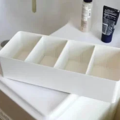 Geteilte Aufbewahrungsbox – Vielseitiger Organizer für Geschirr