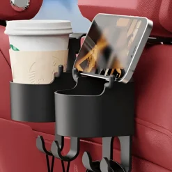 Getränkehalter für den Rücksitz des Autos – Multifunktionale Aufbewahrungslösung für Getränke