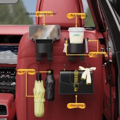 Getränkehalter für den Rücksitz des Autos – Multifunktionale Aufbewahrungslösung für Getränke