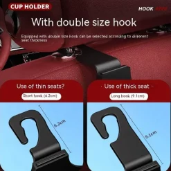 Getränkehalter für den Rücksitz des Autos – Multifunktionale Aufbewahrungslösung für Getränke