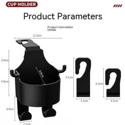 Getränkehalter für den Rücksitz des Autos – Multifunktionale Aufbewahrungslösung für Getränke