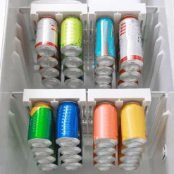 Getränke-Organizer-Regal – Aufbewahrung von Dosen und Flaschen im Kühlschrank