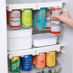 Getränke-Organizer-Regal – Aufbewahrung von Dosen und Flaschen im Kühlschrank