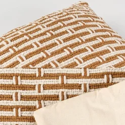 Gewebter Gitterkissenbezug - Dekorativer Kissenbezug