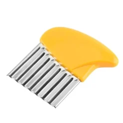 Gewellter Kartoffelschneider - Pommes-Frites-Zerkleinerer aus Edelstahl, Gemüseschneider