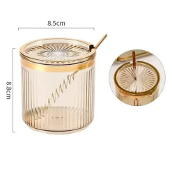 Gewürzdosen-Set aus Acryl mit Tablett – Eleganter Küchen-Organizer für Ihre Gewürze