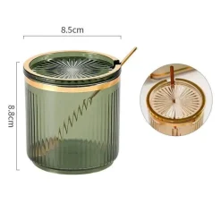 Gewürzdosen-Set aus Acryl mit Tablett – Eleganter Küchen-Organizer für Ihre Gewürze