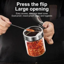 Gewürzglas aus Glas – feuchtigkeitsbeständiger Aufbewahrungsbehälter