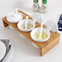 Gewürzglas aus Keramik – Küchenorganizer im japanischen Stil