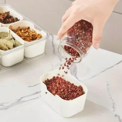 Gewürz-Organizer – Aufbewahrungslösung mit mehreren Fächern für Gewürzgläser in der Küche