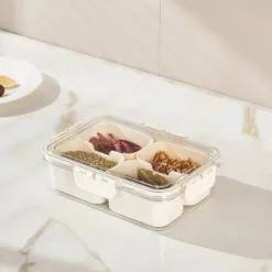 Gewürz-Organizer – Aufbewahrungslösung mit mehreren Fächern für Gewürzgläser in der Küche