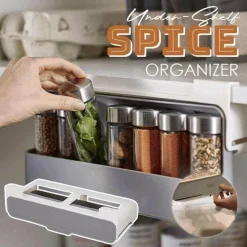 Gewürz-Organizer für unter das Regal – Aufbewahrungslösung für Gewürze in der Küche
