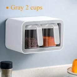 Gewürz-Organizer zur Wandmontage – Gewürzregal mit mehreren Gittern