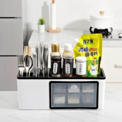 Gewürz-Organizer-Aufbewahrungsbox - Multifunktionaler Gewürzbehälter