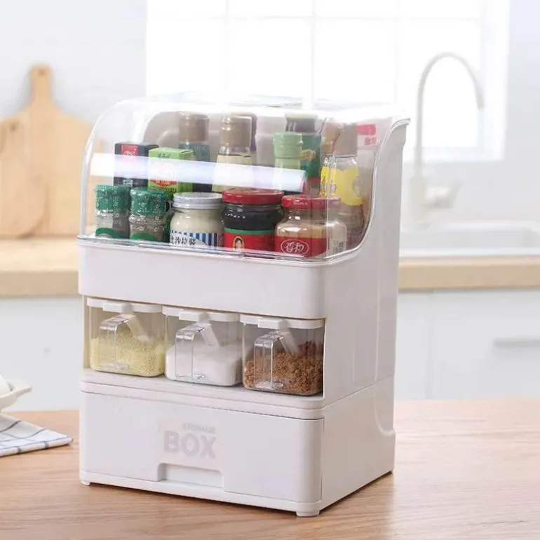 Gewürz-Organizer-Box – Einfacher Aufbewahrungsspender für die Küche