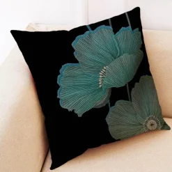 Ginkgo Blätter Kissenbezug - Modernes Leinenkissen für Wohndekoration