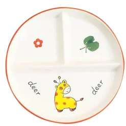 Gitterteller für Kinder mit Cartoon-Motiv – Lustiges und funktionales Unterteilungsgericht für Frühstück und Snacks