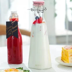 Glas-Aufbewahrungsflasche für Wein, Marmelade, Honig und mehr – eleganter, vielseitiger Behälter