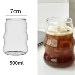 Glasbecher-Set in Kürbisform – Vielseitiges Trinkgeschirr für Kaffee, Whisky, Wein, Joghurt