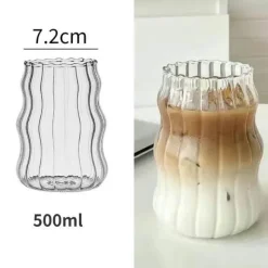 Glasbecher-Set in Kürbisform – Vielseitiges Trinkgeschirr für Kaffee, Whisky, Wein, Joghurt