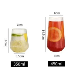 Glasbecher-Set mit Deckel und Strohhalm – vielseitiges Trinkgeschirr für Tee, Kaffee, Saft und Milch