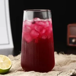 Glasbecher-Set mit Deckel und Strohhalm – vielseitiges Trinkgeschirr für Tee, Kaffee, Saft und Milch