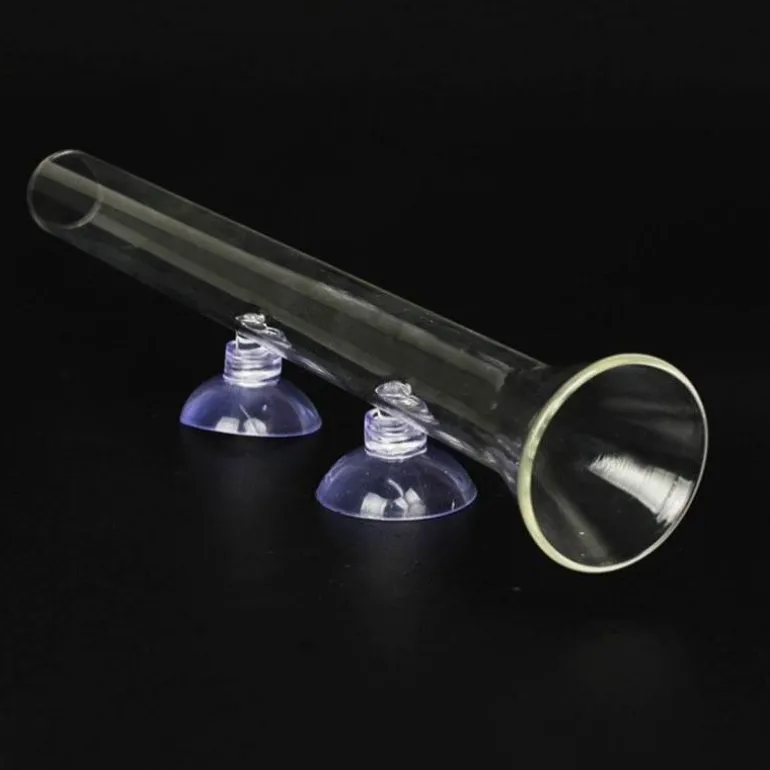 Glas-Futterrohr für Aquarienfische – transparentes Fütterungsgerät